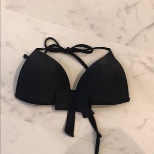 Black bathing suit top with bow